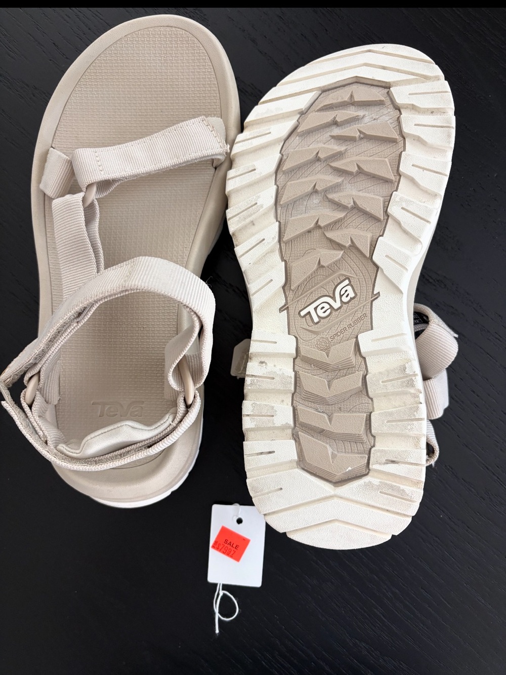 Teva Hurricane XLT3 Women’s Light Beige Strappy Sport Sandals
